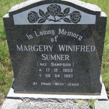 SUMNER Margery Winifred nee SAMPSON 1903-1997