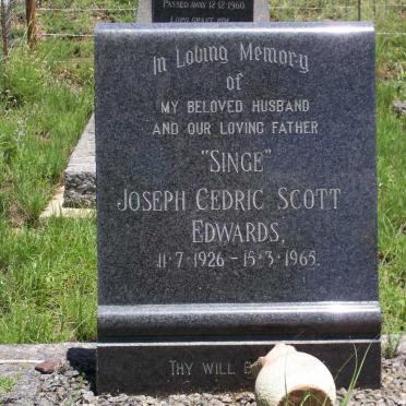 EDWARDS Joseph Cedric Scott 1926-1965