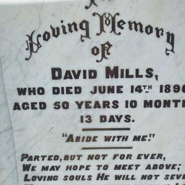 MILLS David -1896