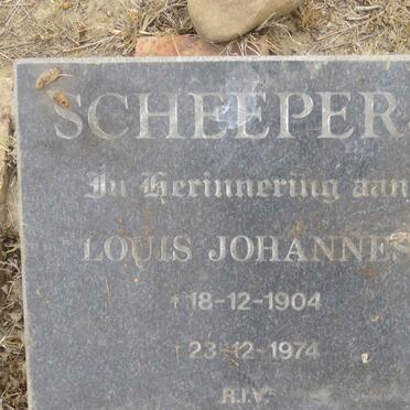 SCHEEPERS Louis Johannes 1904-1974