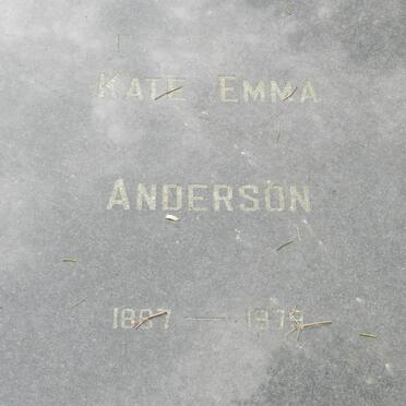 ANDERSON Kate Emma 1887-1979