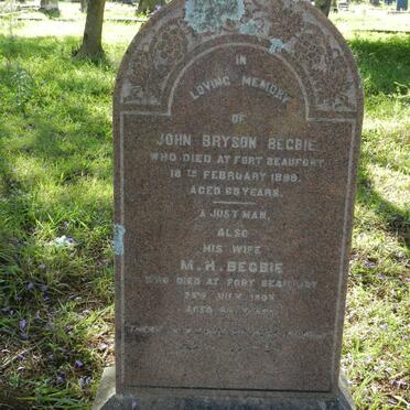 BEGBIE John Bryson -1899 &amp; M.H. -1903