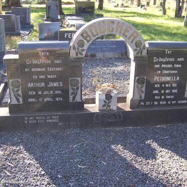 BOUCHER Arthur James 1901-1974 &amp; Petronella 1913-1992