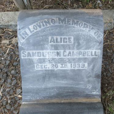 CAMPBELL Alice Sanduson -1939