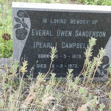 CAMPBELL Everal Owen Sanderson 1879-1973