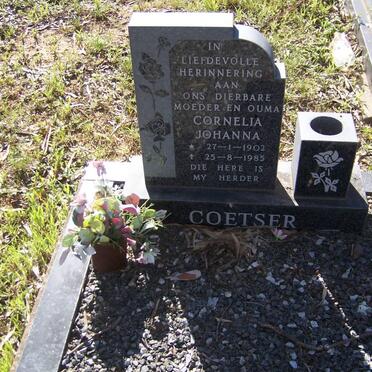 COETSER Cornelia Johanna 1902-1985