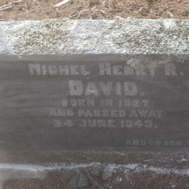 DAVID Michel Henry R. 1927-1943