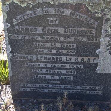 DUGMORE James Cecil -1945 :: DUGMORE Oswald Lennard -1943