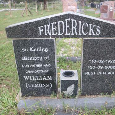 FREDERICKS William 1922-2002