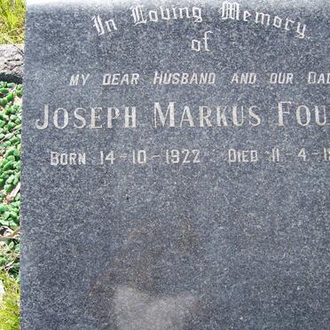 FOURIE Joseph Marcus 1922-1972