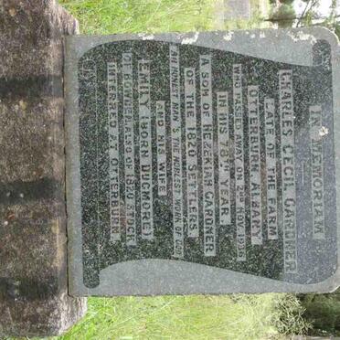 GARDNER Charles Cecil -1936 &amp; Emily DUGMORE