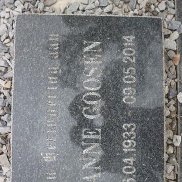 GOOSEN Anne 1933-2014