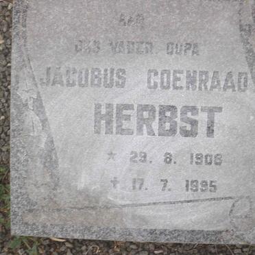 HERBST Jacobus Coenraad 1908-1995