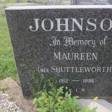 JOHNSON Maureen nee SHUTTLEWORTH 1912-1995