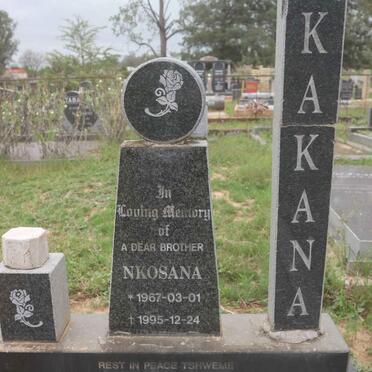 KAKANA Nkosana 1967-1995