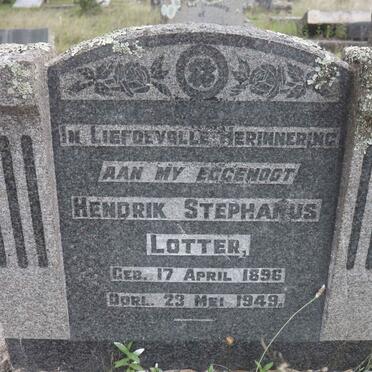 LOTTER Hendrik Stephanus 1896-1949