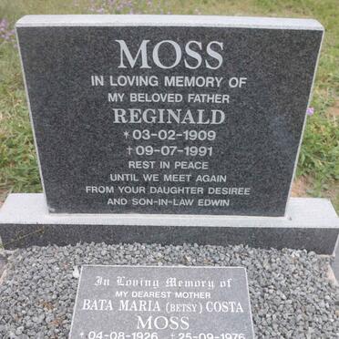 MOSS Reginald 1909-1991 &amp; Bata Maria Costa 1926-1976