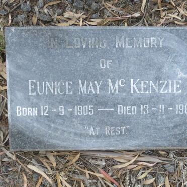McKENZIE Eunice May 1905-1969