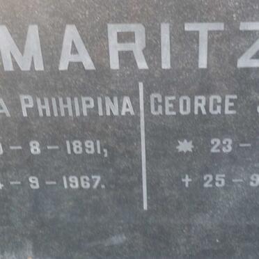 MARITZ George Johannes 1892-1967 &amp; Susanna Phihipina 1891-1967