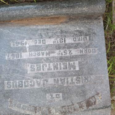 MEINTJES Christian Jacobus 1867-1941