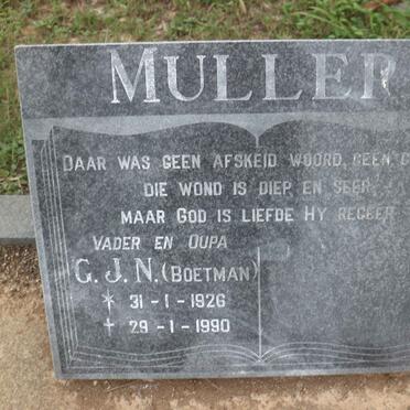 MULLER G.J.N. 1926-1990