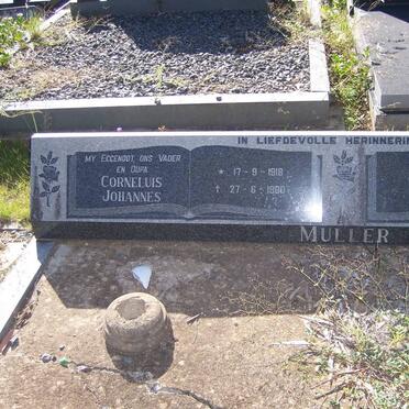 MULLER Cornelius Johannes 1918-1980