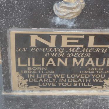 NEL Lilian Maud 1894-1984