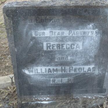 PEDLAR William H. &amp; Rebecca