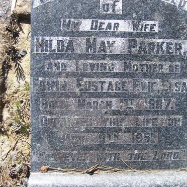 PARKER Hilda May 1887-1951