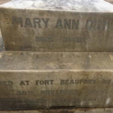 QUIN Mary Ann nee DEVINE -1889