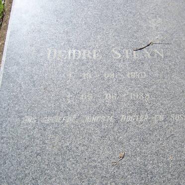 STEYN Deidre 1970-1988