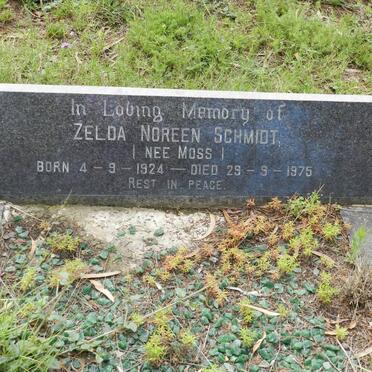 SCHMIDT Zelda Noreen nee MOSS 1924-1975