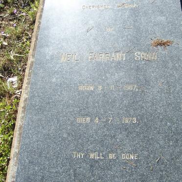 SHAW Neil Farrant 1907-1973