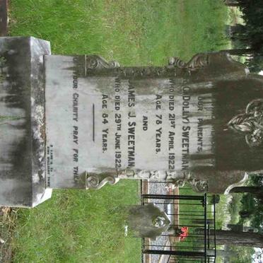 SWEETMAN James J. -1922 &amp; R.G. -1922