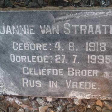 STRAATEN Jannie, van 1918-1995