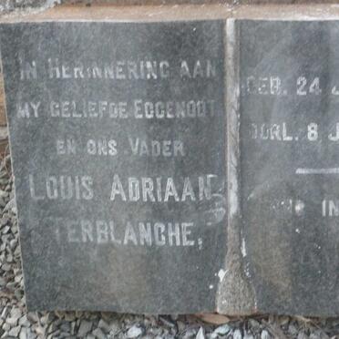 TERBLANCHE Louis Adriaan 1909-1968