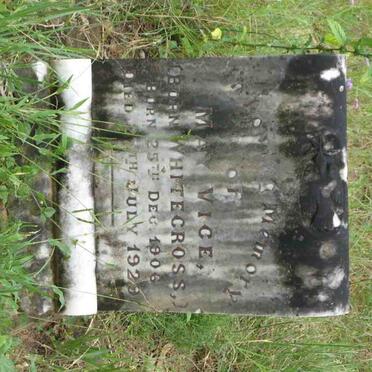 VICE May nee WHITECROSS 1906-1929