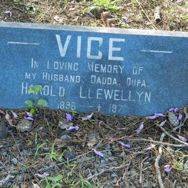 VICE Harold Llewellyn 1898-1977