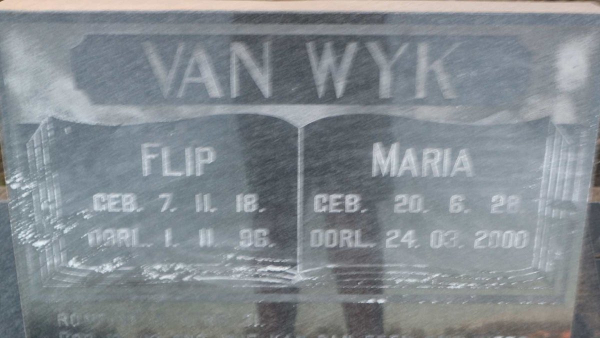 WYK Flip, van 1918-1996 &amp; Maria 1928-2000