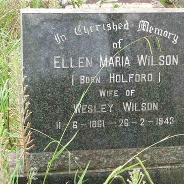 WILSON Ellen Maria nee HOLFORD 1861-1943