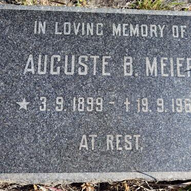 MEIER Auguste B. 1899-1966
