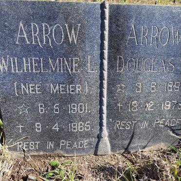 ARROW Douglas C. 1895-1975 &amp; Wilhelmine L. MEIER 1901-1965