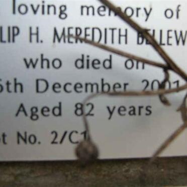 BELLEW Philip H. Meredith -2001