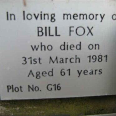 FOX Bill -1981