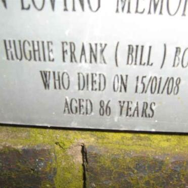 BOOTH Hughie Frank -2008