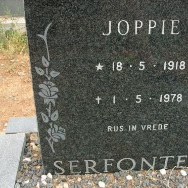 SERFONTEIN Joppie 1918-1978