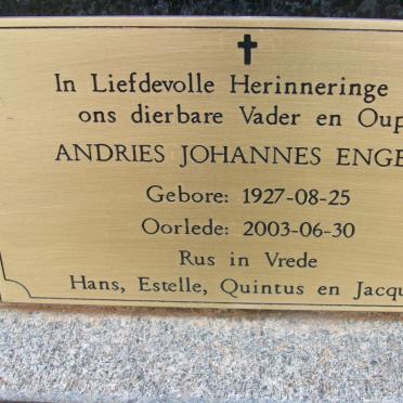 ENGELA Andries Johannes 1927-2003