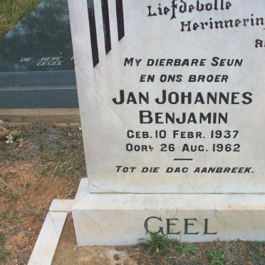 GEEL Jan Johannes Benjamin 1937-1962