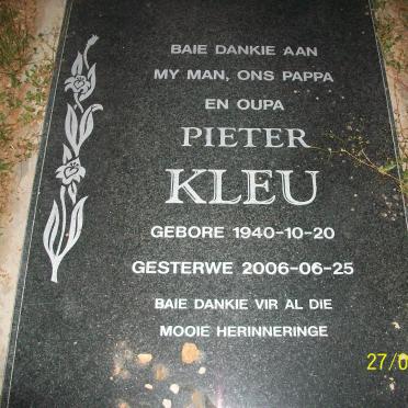 KLEU Pieter 1940-2006