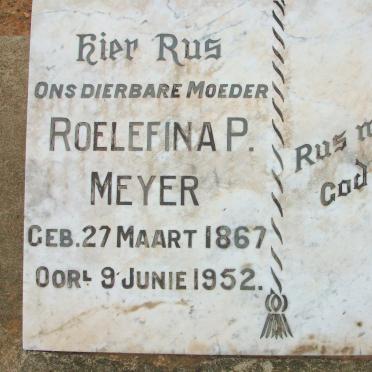 MEYER Roelefina P. 1867-1952